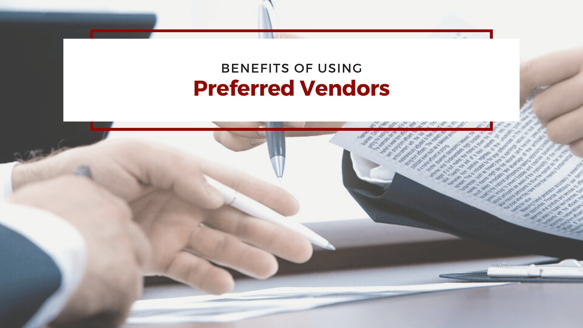 Benefits of Using Preferred Vendors for Your Indianapolis Rental Property - article banner